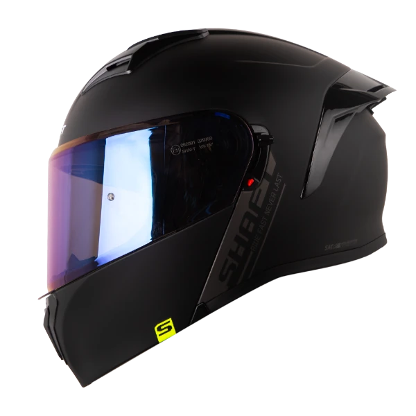 CASCO ABATIBLE SHAFT 3820 SP SOLID NEGRO GRIS 2.0 BV Casco abatible SHAFT 3820 SP Solid negro gris modular para motociclista