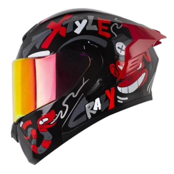 CASCO ABATIBLE X ONE X 3000 RS STUFF NEGRO ROJO BV 1.0 Casco Abatible X One X 3000 RS Stuff Negro Rojo BV 1.0 para moto