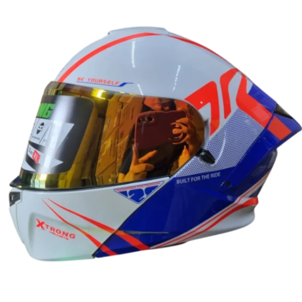 CASCO ABATIBLE XTRONG XTR PHANTOM FLOWING AZUL NARANJA 1.0 BV Casco abatible Xtrong XTR Phantom Solid modular para motociclista cómodo y seguro