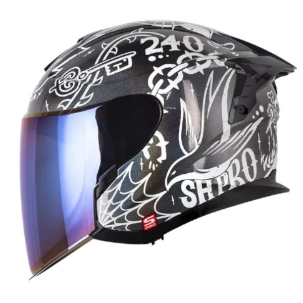 Casco Abierto SHAFT PRO DV 240 Classic negro estilo clásico