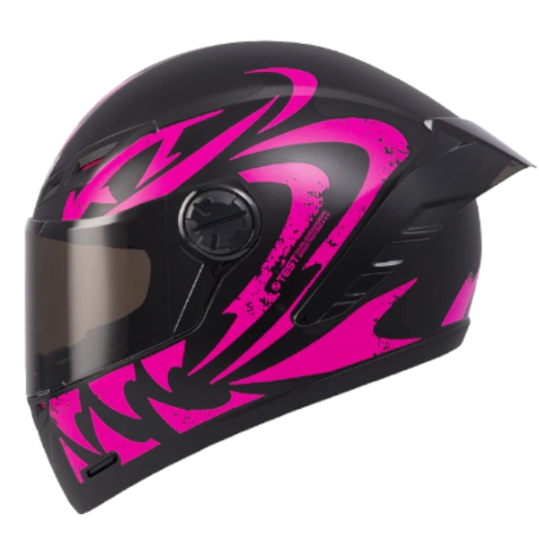 Casco integral ICH 501 SP Tribal color fucsia mate BV 2.0 con visor