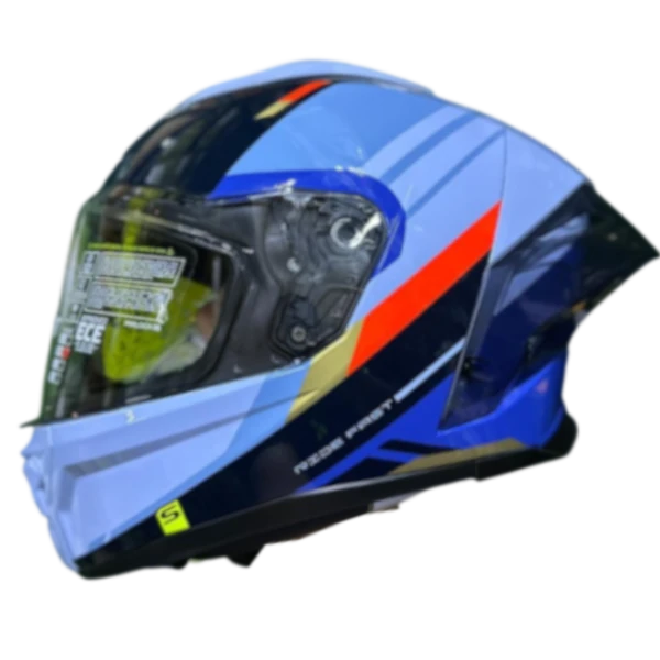 CASCO INTEGRAL SHAft 596 sp outside ligth -dark blue BV 1.0 Casco integral Shaft 596 SP Outside Light dark blue con diseño deportivo y alta protección para motociclistas