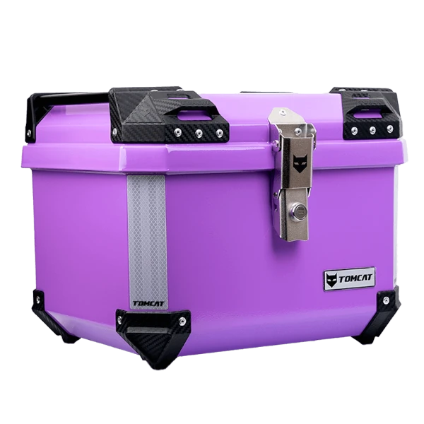 MALETERO TOMCAT 37 LITROS COLOR MORADO BV 1.0 Maletero Tomcat 37 litros color morado BV 1.0 para motocicleta