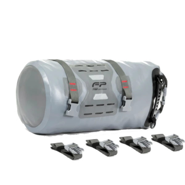 Maleta Drybag C15 negra impermeable para motocicleta