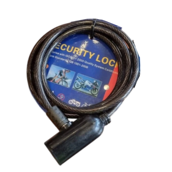 Candado de guaya con llave A318 Motoshoper para moto