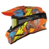 Casco Cross HRO MX03 Racing Team naranja azul BV 2.0